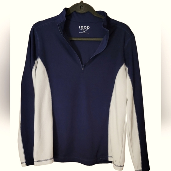 IZOD GOLF Semi-fitted Long Sleeve Athletic Shirt, NEW - Picture 1 of 7